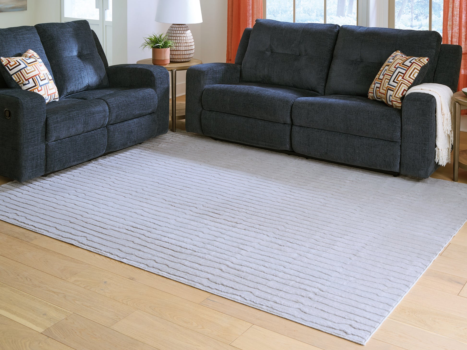 Ocala Furniture Outlet - Ashley Furniture - Worthley Rug - Washable 5' x 7' Area Rug / Gray - R407452