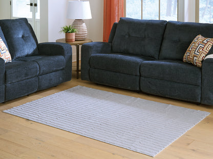 Ocala Furniture Outlet - Ashley Furniture - Worthley Rug - Washable 5' x 7' Area Rug / Gray - R407452