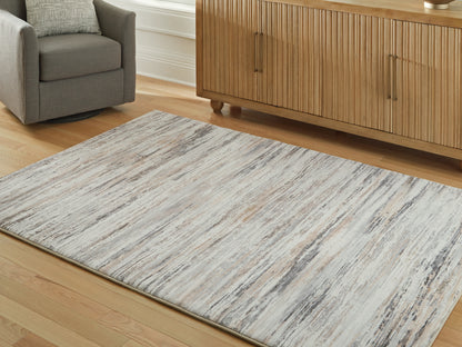 Ocala Furniture Outlet - Ashley Furniture - Nace Rug - 5' x 7' Area Rug / Gray/Brown/White - R407472