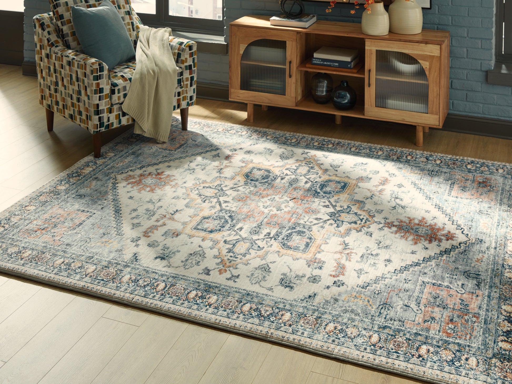 Ocala Furniture Outlet - Ashley Furniture - Wallney Rug - 7'6" x 9'6" Area Rug / Multi - R407491