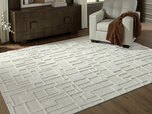 Ocala Furniture Outlet - Ashley Furniture - Empriss Rug - 5' x 7' Area Rug / Ivory - R407622