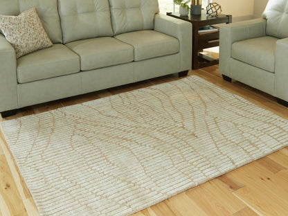 Ocala Furniture Outlet - Ashley Furniture - Jaseena Rug - 5' x 7' Area Rug / Beige/Tan - R407722