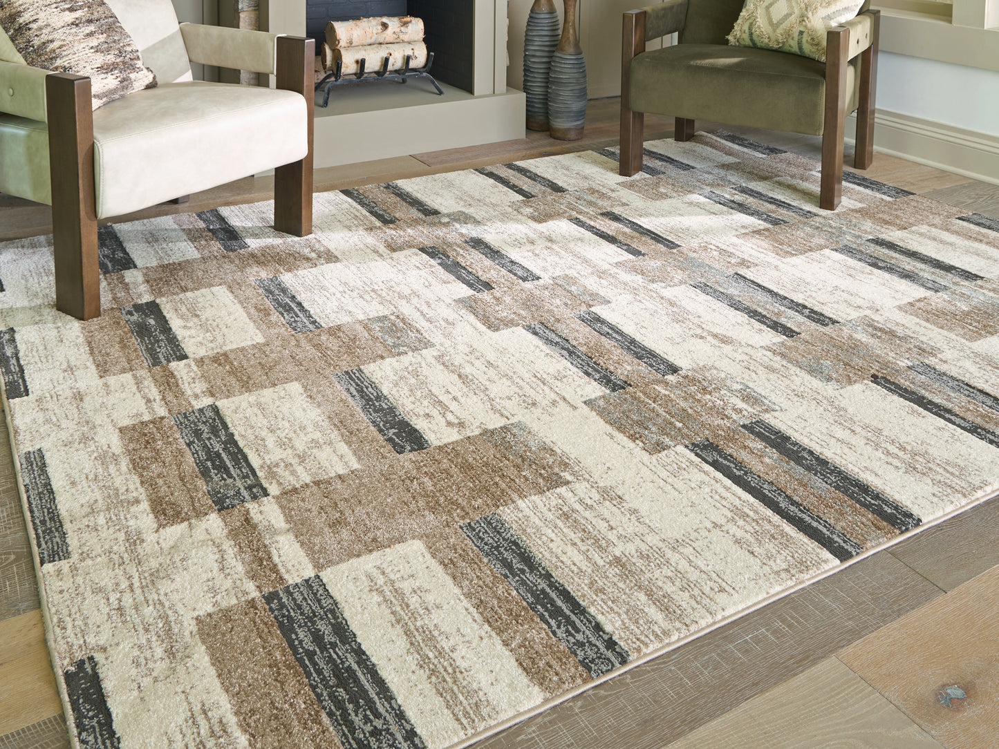 Ocala Furniture Outlet - Ashley Furniture - Alstone Rug - 5'3" x 7' Area Rug / Multi - R407732