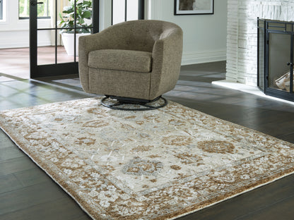 Ocala Furniture Outlet - Ashley Furniture - Ainswick Rug - Memory Foam Medium Rug / Brown/Beige/Gray - R407882