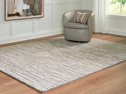 Ocala Furniture Outlet - Ashley Furniture - Eljory Rug - Large Rug / Gray - R408201