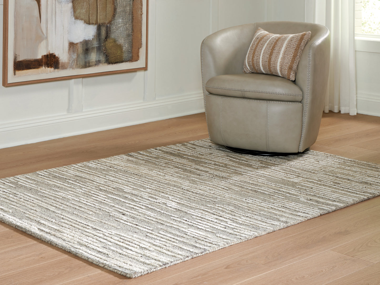 Ocala Furniture Outlet - Ashley Furniture - Eljory Rug - Medium Rug / Gray - R408202