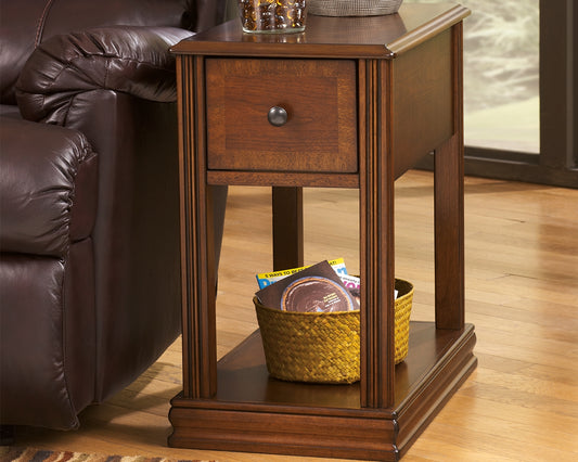 Ocala Furniture Outlet - Ashley Furniture - Breegin Chairside End Table - Chair Side End Table / Brown - T007-527