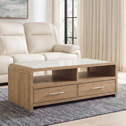 Ocala Furniture Outlet - Ashley Furniture - Dovander Coffee Table - Rectangular Cocktail Table - T1121-1