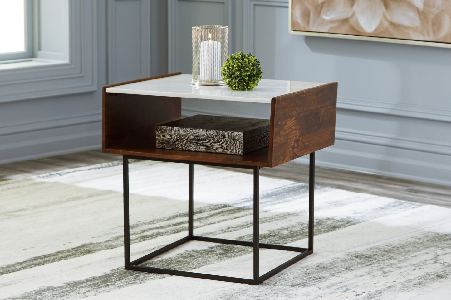 Ocala Furniture Outlet - Ashley Furniture - Rusitori End Table - Rectangular End Table / Multi - T169-3