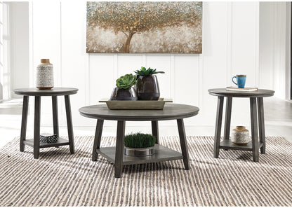 Ocala Furniture Outlet - Ashley Furniture - Caitbrook Table (Set of 3) - Occasional Table Set (3/CN) / Gray - T188-13