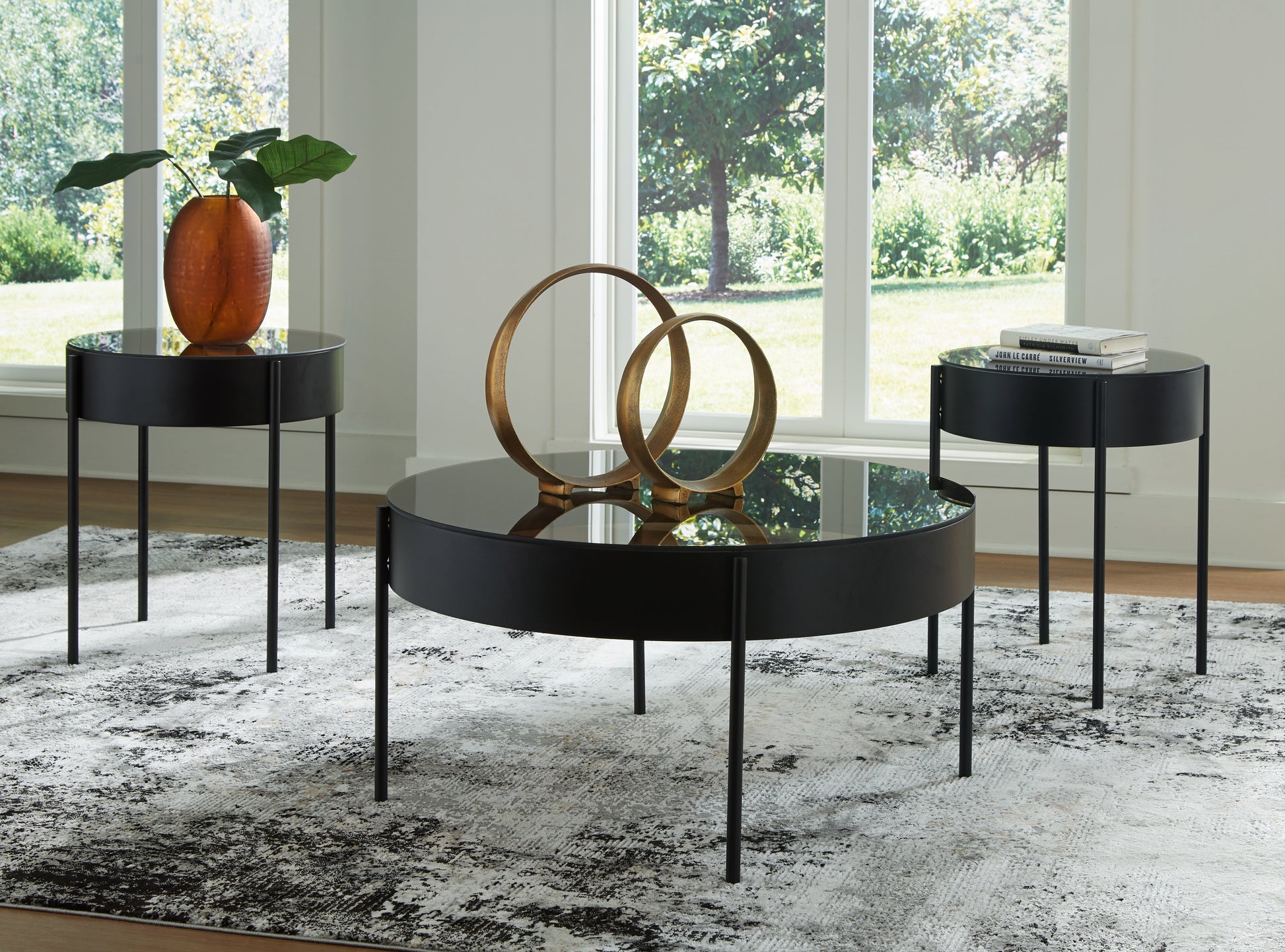 Ocala Furniture Outlet - Ashley Furniture - Ardoline Table (Set of 3) - Occasional Table Set (3/CN) / Black - T280-13