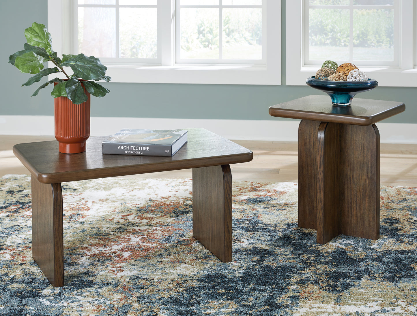 Ocala Furniture Outlet - Ashley Furniture - Shawbeck Table (Set of 2) - Occasional Table Set (Set of 2) / Medium Brown - T315-12