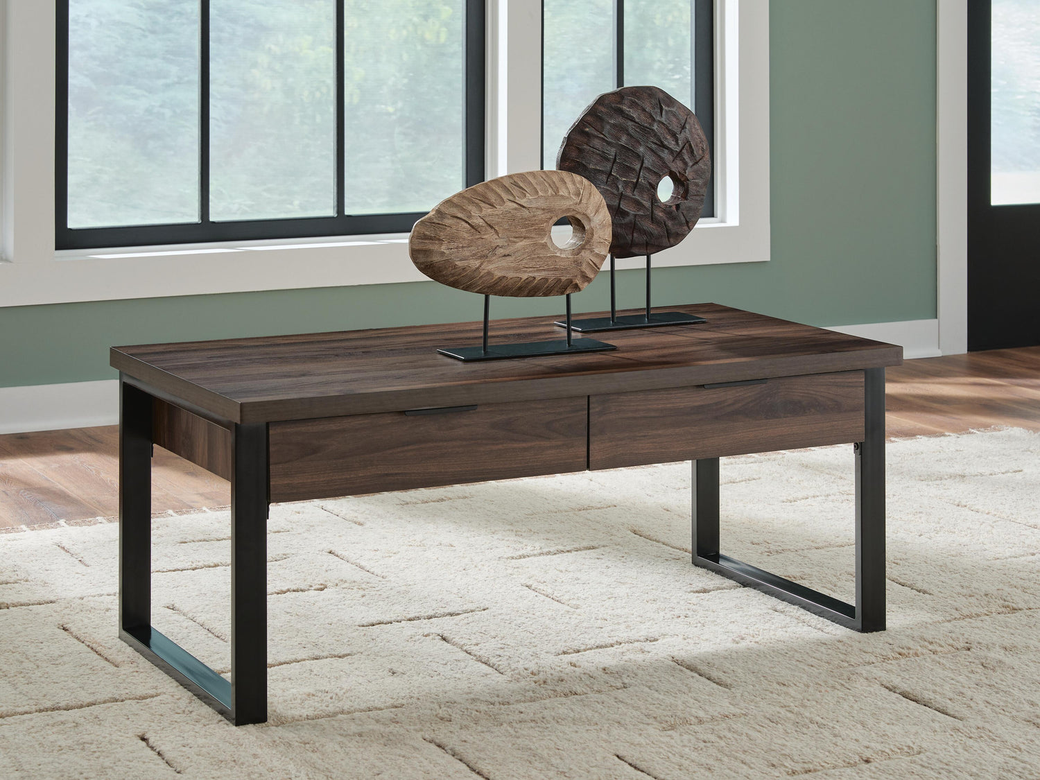Ocala Furniture Outlet - Ashley Furniture - Wickman Falls Coffee Table - Rectangular Cocktail Table - T318-1