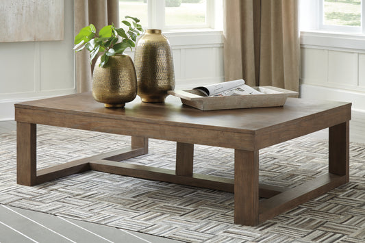 Ocala Furniture Outlet - Ashley Furniture - Cariton Coffee Table - Rectangular Cocktail Table / Gray - T471-1