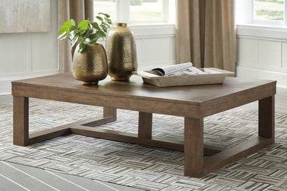 Ocala Furniture Outlet - Ashley Furniture - Cariton Coffee Table - Rectangular Cocktail Table / Gray - T471-1