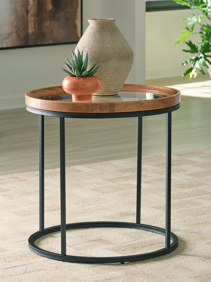 Ocala Furniture Outlet - Ashley Furniture - Noraluna End Table - Round End Table - T502-6