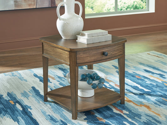 Ocala Furniture Outlet - Ashley Furniture - Burkbyer End Table - Rectangular End Table / Brown - T513-3