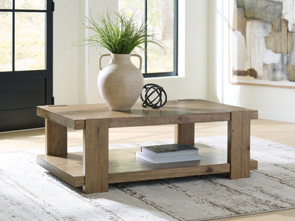 Ocala Furniture Outlet - Ashley Furniture - Flangren Coffee Table - Rectangular Cocktail Table - T553-1