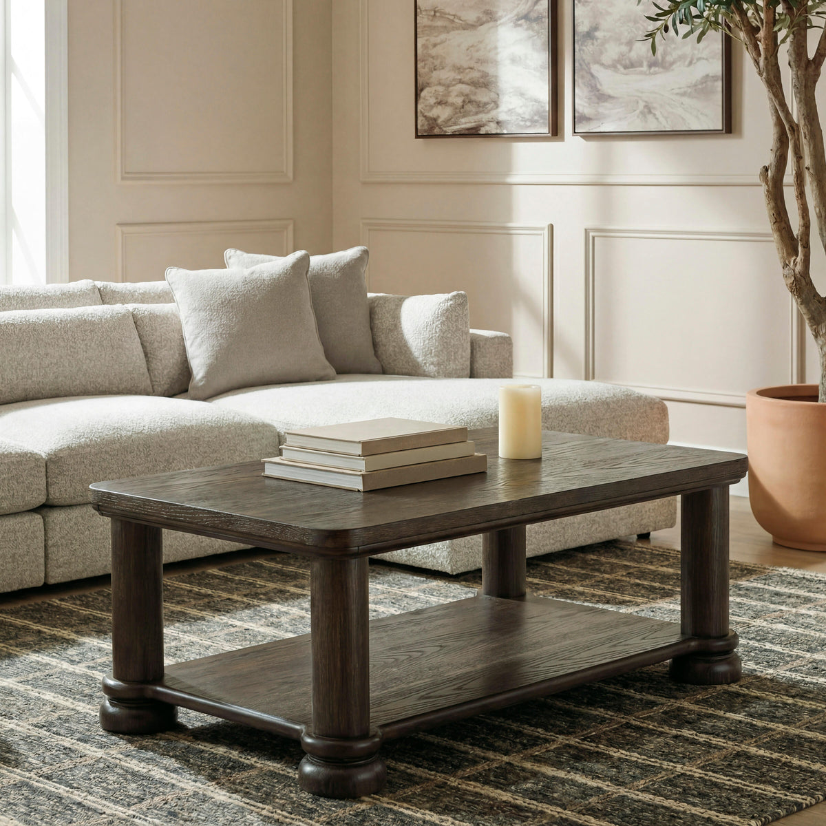 Ocala Furniture Outlet - Ashley Furniture - Bannette Coffee Table - Rectangular Cocktail Table - T605-1