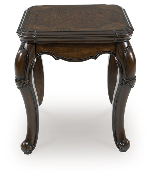 Ocala Furniture Outlet - Ashley Furniture - Maylee End Table - Rectangular End Table / Dark Brown - T617-3