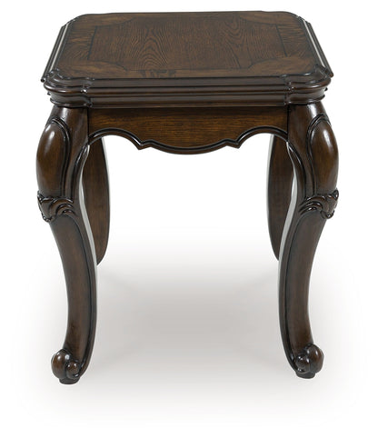 Ocala Furniture Outlet - Ashley Furniture - Maylee End Table - Rectangular End Table / Dark Brown - T617-3