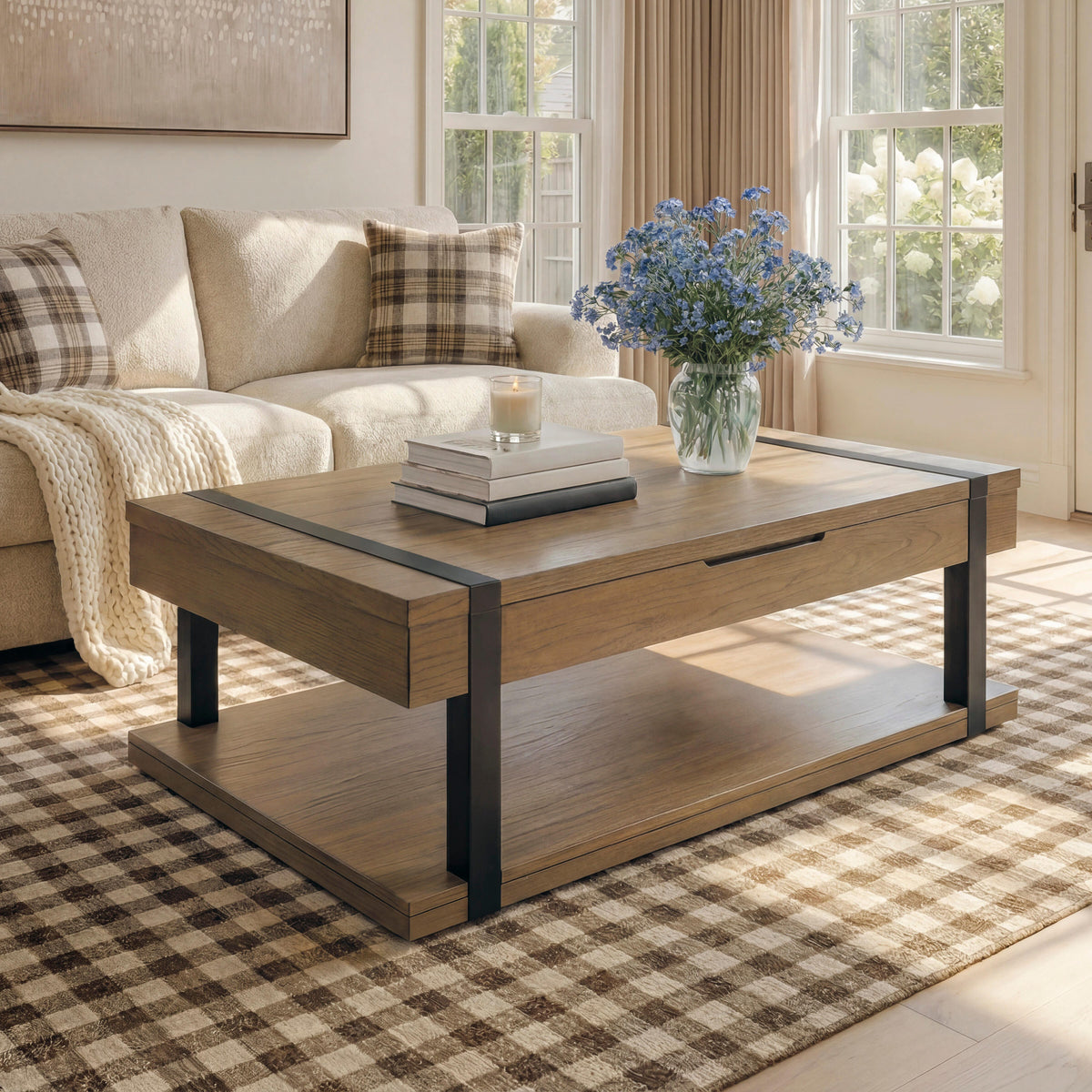 Ocala Furniture Outlet - Ashley Furniture - Jorannti Lift-Top Coffee Table - Rect Lift Top Cocktail Table - T631-9