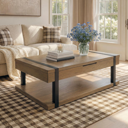 Ocala Furniture Outlet - Ashley Furniture - Jorannti Lift-Top Coffee Table - Rect Lift Top Cocktail Table - T631-9