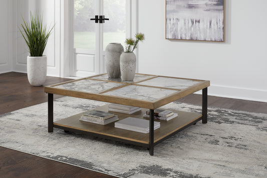 Ocala Furniture Outlet - Ashley Furniture - Montia Coffee Table - Square Cocktail Table / Multi - T632-8