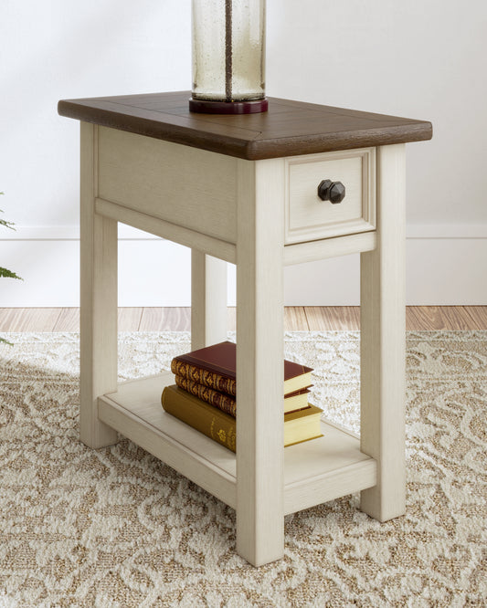 Ocala Furniture Outlet - Ashley Furniture - Bolanburg Chairside End Table - Chair Side End Table / Two-tone - T637-107