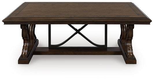 Ocala Furniture Outlet - Ashley Furniture - Maylee Coffee Table - Rectangular Cocktail Table / Dark Brown - T647-1
