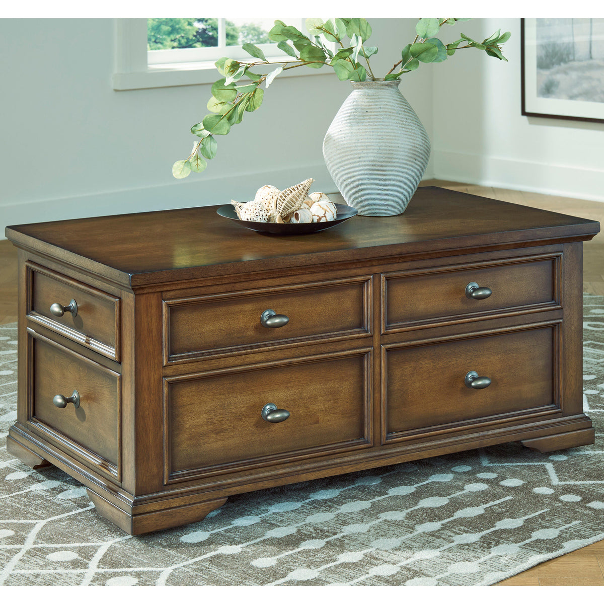 Ocala Furniture Outlet - Ashley Furniture - Channley Lift-Top Coffee Table - Lift Top Cocktail Table - T649-20
