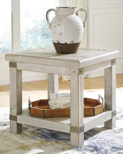 Ocala Furniture Outlet - Ashley Furniture - Carynhurst End Table - Rectangular End Table / Whitewash - T929-3