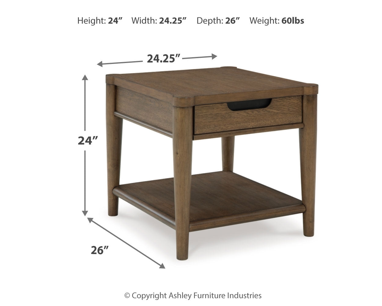 Ashley Furniture Roanhowe End Table - Thumbnail 5