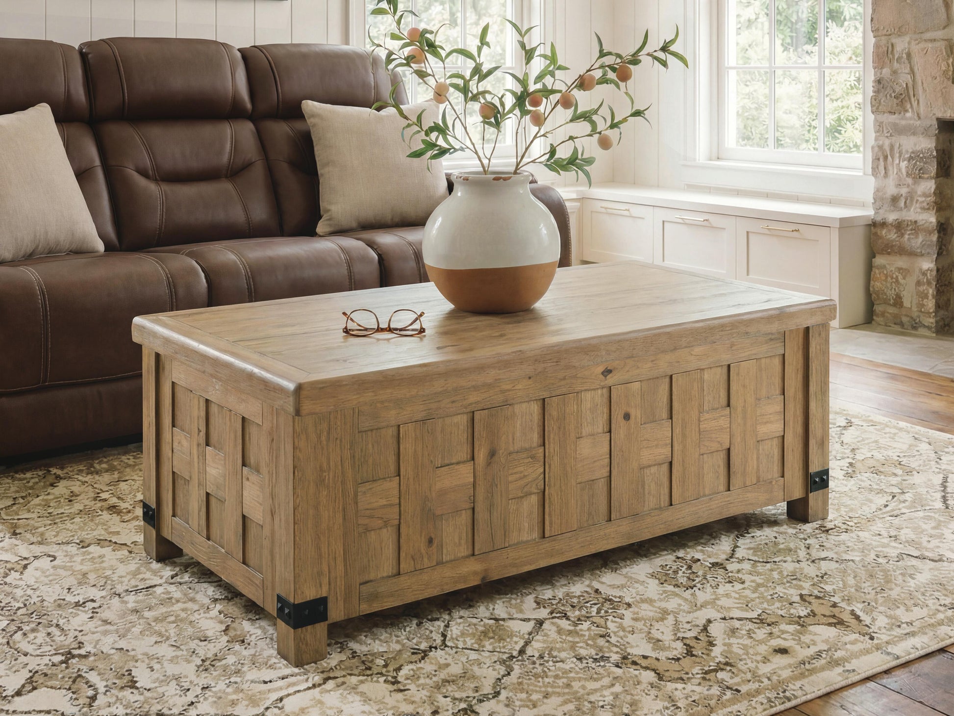 Ocala Furniture Outlet - Ashley Furniture - Ridgester Lift-Top Coffee Table - Lift Top Cocktail Table - T858-9