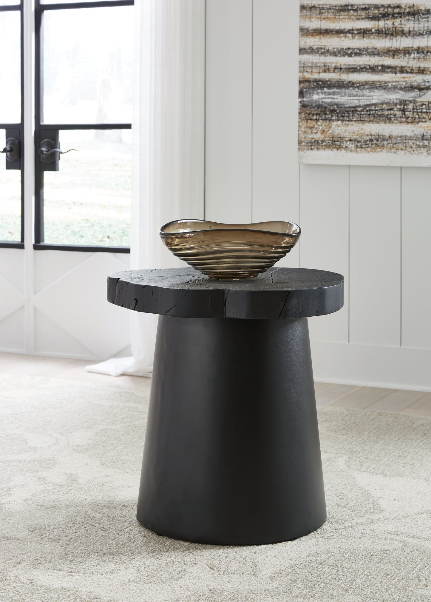 Ocala Furniture Outlet - Ashley Furniture - Wimbell End Table - Round End Table / Black - T970-6