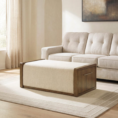 Ocala Furniture Outlet - Ashley Furniture - Marxmore Upholstered Ottoman with Storage - UPH Ottoman with Storage - T983-20