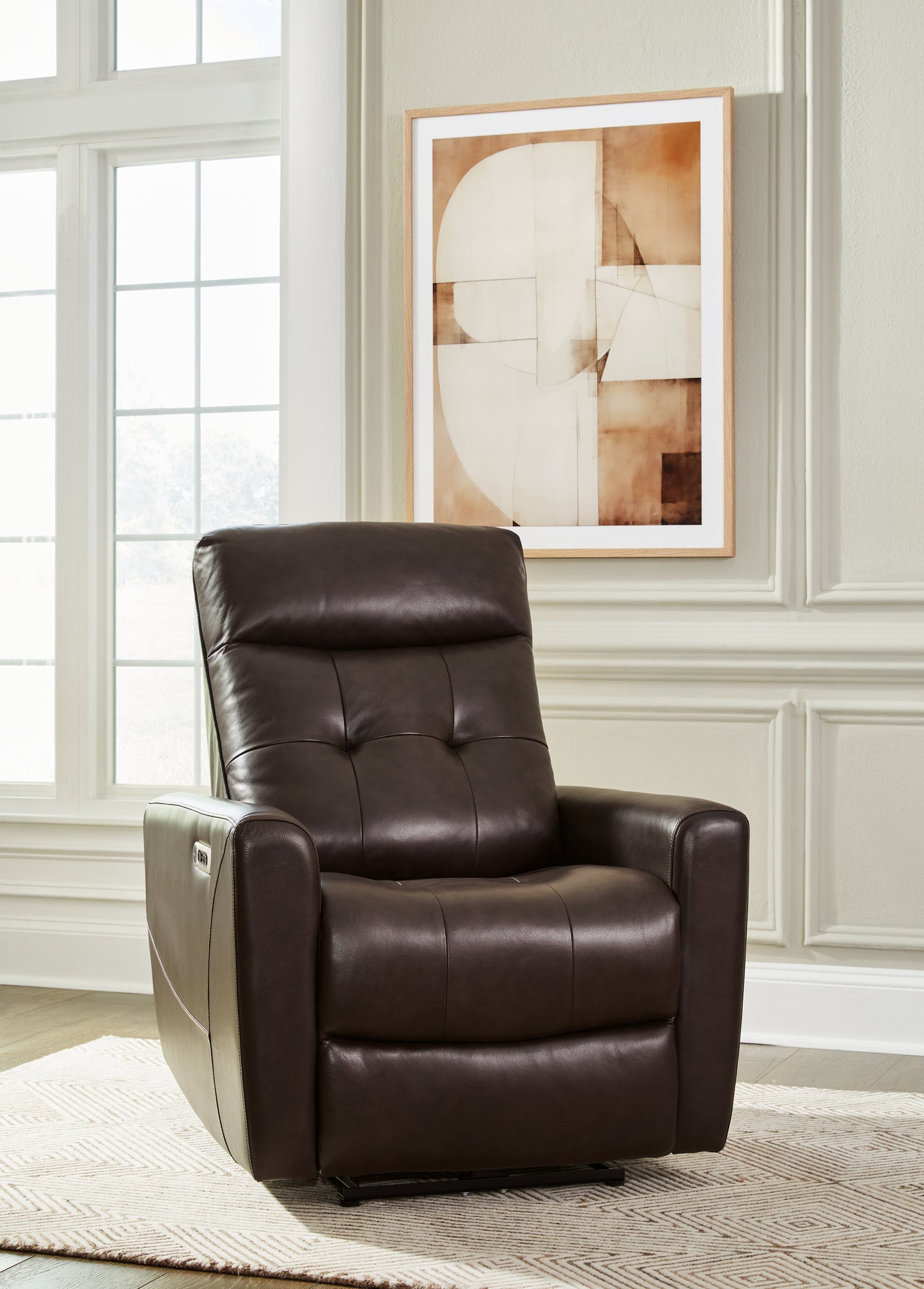 Ocala Furniture Outlet - Ashley Furniture - Pisgham Living Room - PWR Recliner/ADJ Headrest / Sand - U1050313