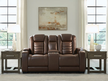 Ocala Furniture Outlet - Ashley Furniture - High Impact Living Room - PWR REC Sofa with ADJ Headrest / Tobacco - U1060115