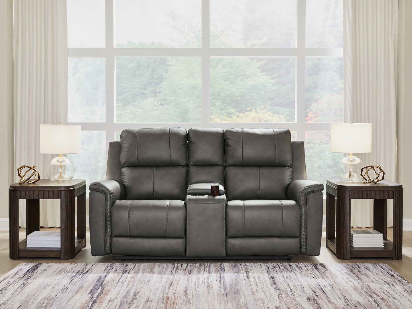 Ocala Furniture Outlet - Ashley Furniture - Bleckley Living Room - PWR REC Loveseat/CON/ADJ HDRST - PCU1200018