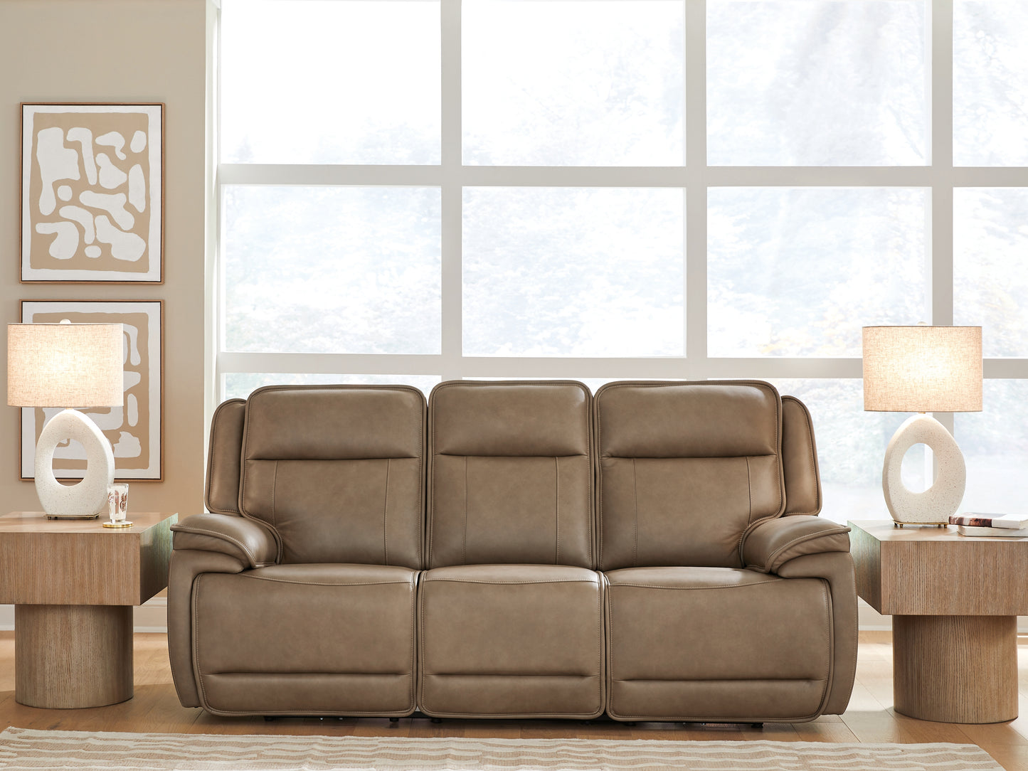 Ocala Furniture Outlet - Ashley Furniture - Glencroft Living Room - PWR REC Sofa with ADJ Headrest - PCU1240015