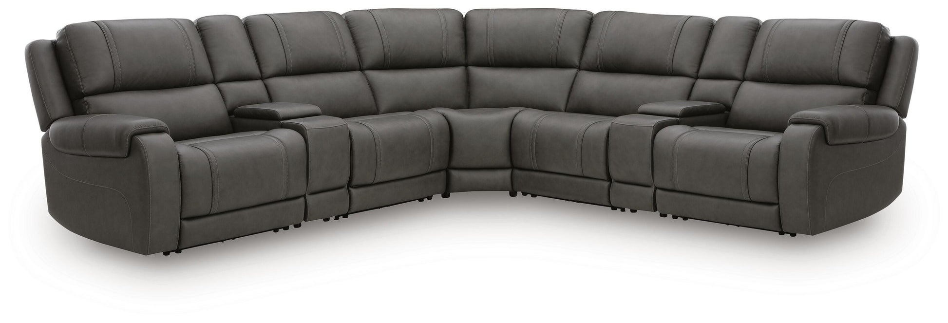 Ocala Furniture Outlet - Ashley Furniture - 5Z - Pittson Sectional - 7-Piece Power Reclining Sectional - PCU12600S10
