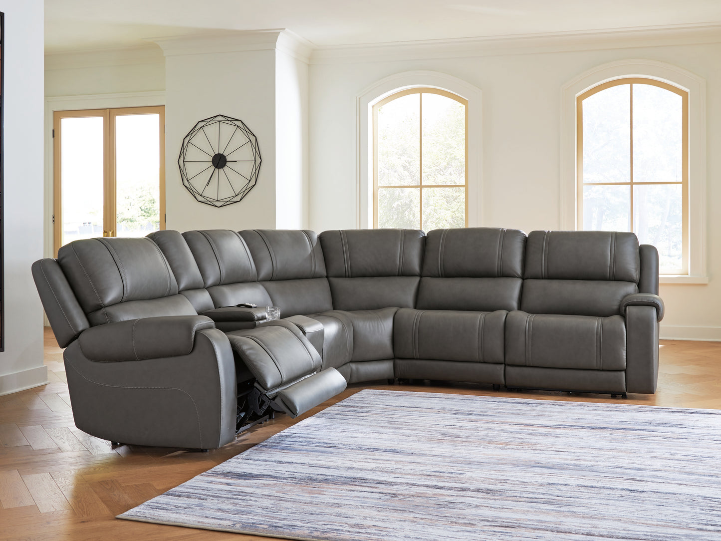 Ocala Furniture Outlet - Ashley Furniture - 5Z - Pittson Sectional - 6-Piece Power Reclining Sectional - PCU12600S5