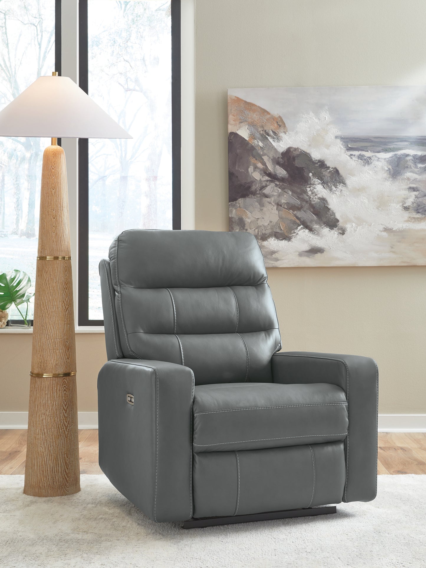 Ocala Furniture Outlet - Ashley Furniture - Pennacle Pier Living Room - PWR Recliner/ADJ Headrest / Tideon - PCU1350113
