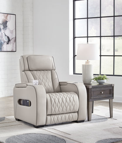 Ocala Furniture Outlet - Ashley Furniture - Boyington Living Room - PWR Recliner/ADJ Headrest / Gray - U2710513