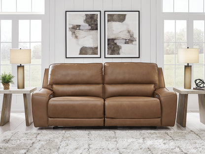 Ocala Furniture Outlet - Ashley Furniture - DeepWakes Living Room - 2 Seat PWR REC Sofa ADJ HDREST / Caramel - PCU6260647