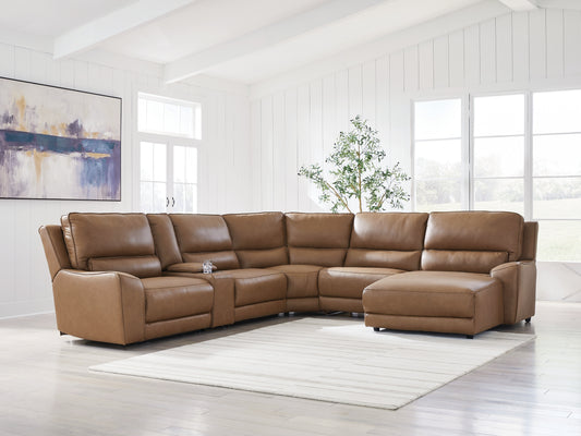 Ocala Furniture Outlet - Ashley Furniture - DeepWakes Sectional - 6-Piece Power Reclining Sectional with Chaise - PCU62606S6
