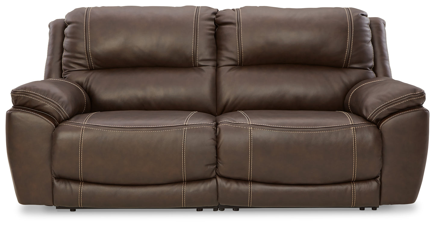 Ocala Furniture Outlet - Ashley Furniture - Dunleith Sectional - 2-Piece Power Reclining Sectional Loveseat / Chocolate - U71604S3