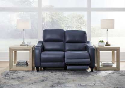 Ocala Furniture Outlet - Ashley Furniture - Mercomatic Living Room - PWR REC Loveseat/ADJ Headrest / Ocean - U7531114