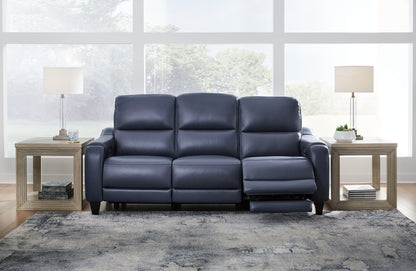 Ocala Furniture Outlet - Ashley Furniture - Mercomatic Living Room - PWR REC Sofa with ADJ Headrest / Ocean - U7531115