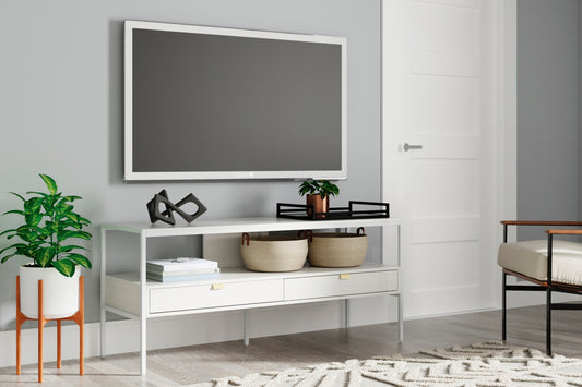 Ocala Furniture Outlet - Ashley Furniture - Deznee 60" TV Stand - 60" / White - W162-68